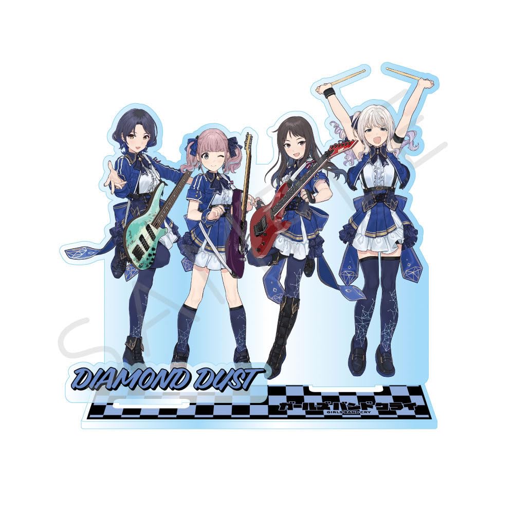 TV Anime Band 3rd Edition Big Acrylic Stand YK "Girls Cry" [Diamond Dust]