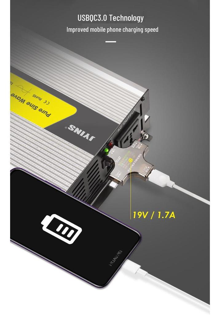 500W Pure Sine Wave Power Inverter for 12V/24V Car Solar Systems