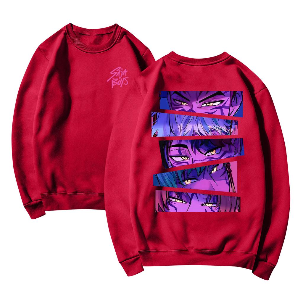 Women's Fashion Casual Long Sleeve Printed Round Neck Sweatshirt Top