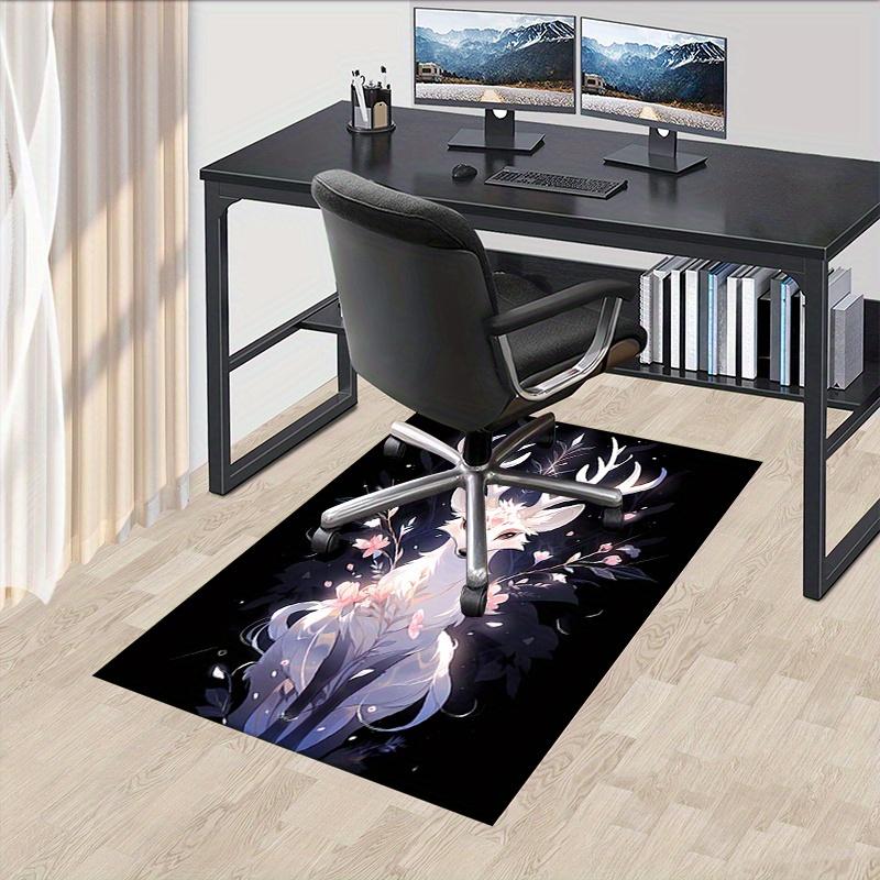 1pc. Magical Deer with Flowers Home Decorative Rug Office Desk Mat Outdoor Carpet Gift for Nature Lovers
