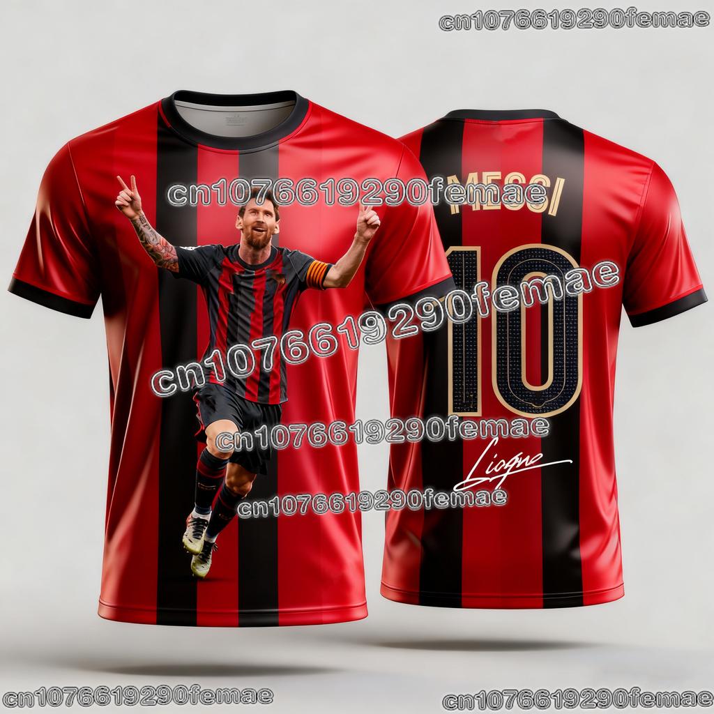 Fashion MESSI Men Football T-shirt 2026 Summer Fan Edition Commemorative Jersey Casual Sportswear Top Superstar Print