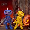 Halloween Pumpkin Figurine Glow-in-the-Dark Pumpkin Man Figurine with Movable Joints Flameless Jack O Lantern Ornaments for House Party Decor Gifts