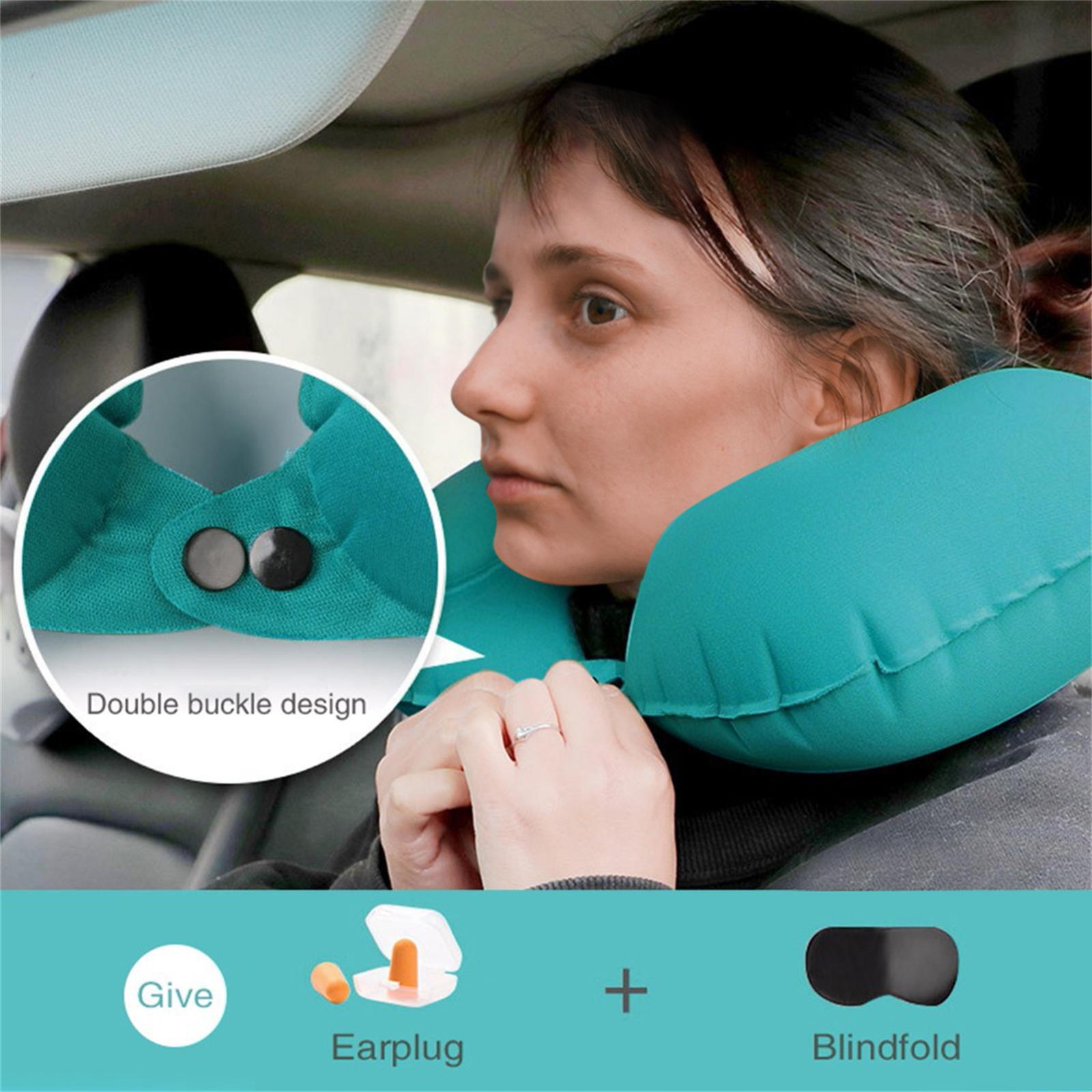 

Protable U-shape Подушка для путешествий Подушка Автомобиль Надувная шея Подушка Защита