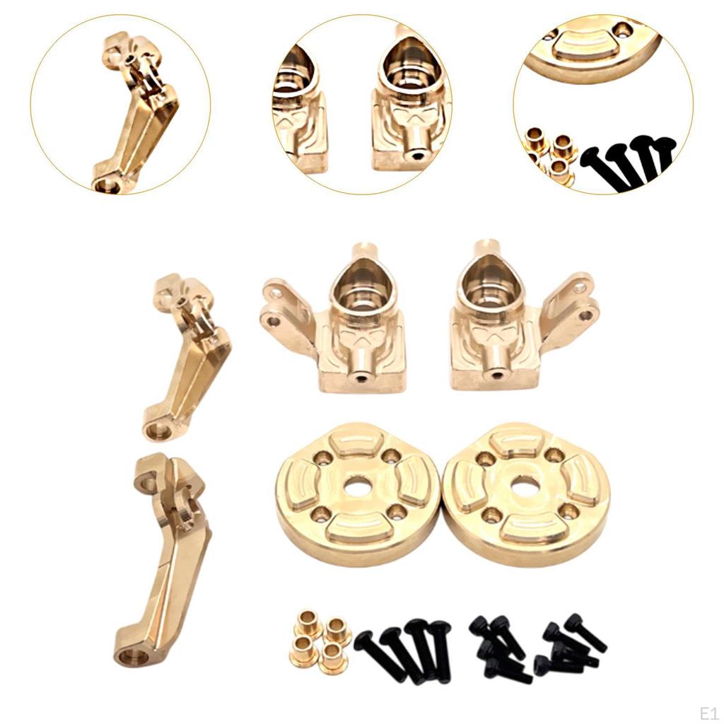 6Pcs 1/12 RC Car Front Axle Steering Cup, Gear Cover, C Hub Carrier Upgrade for H12Y Vehicles