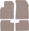 Beige Velours-Fußmatten für: Nissan Micra K13 Schrägheck (2010-2016)