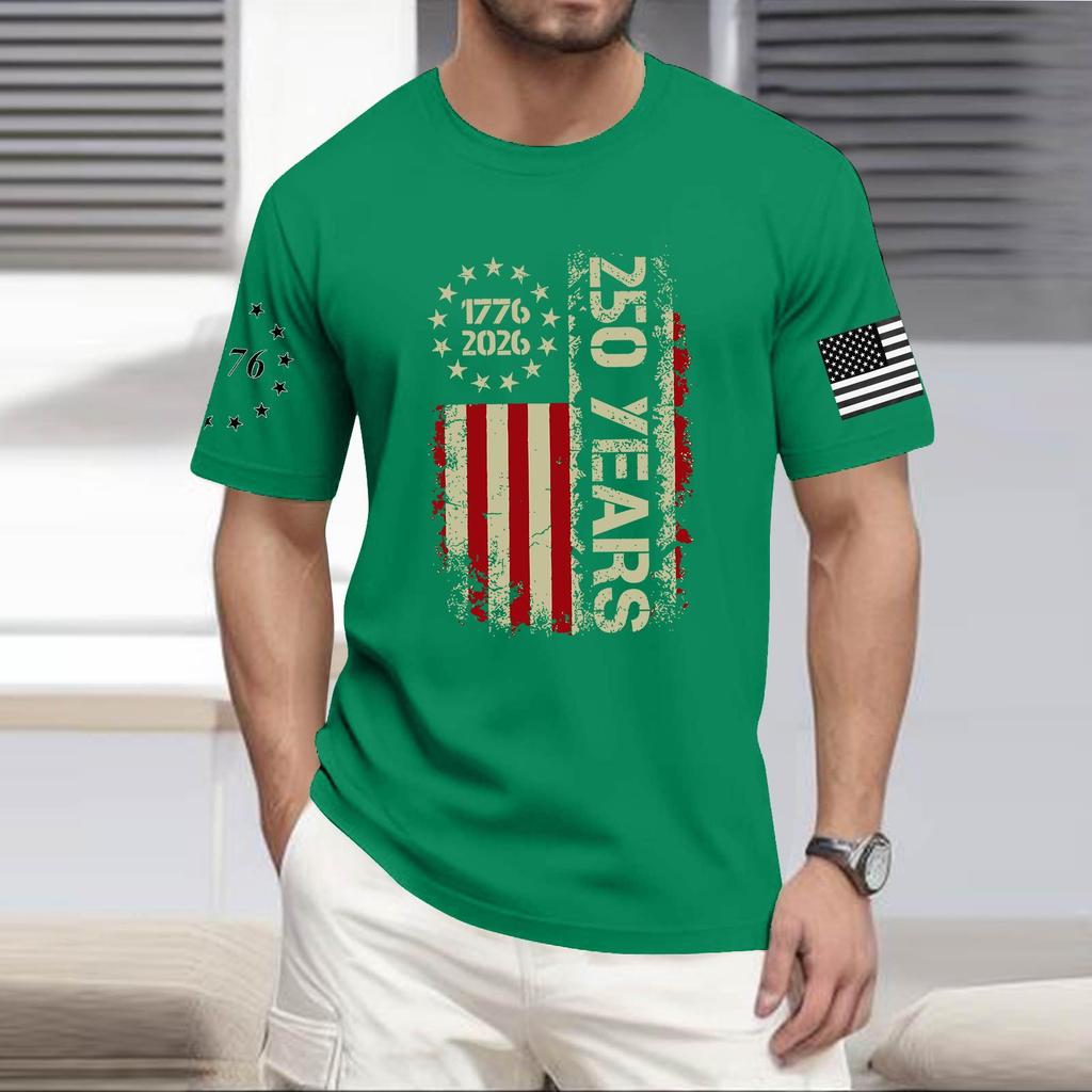 Men's Casual Round Neck Lightweight Short-Sleeve Top