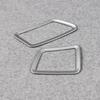 RUIQ Toyota New Prius 60 Series Dedicated Interior Front Upper Air Conditioning Ring Garnish Air Vent Panel (Satin Silver)