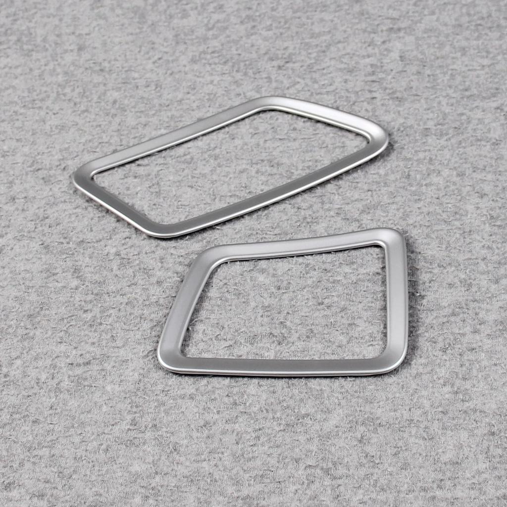 RUIQ Toyota New Prius 60 Series Dedicated Interior Front Upper Air Conditioning Ring Garnish Air Vent Panel (Satin Silver)