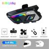 Motorcycle Helmet Bluetooth Headset Wireless 5.4 1000mAh 600m Half-Duplex Intercom Unlimited Number of People with Music sharing