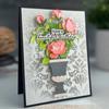 1/2pcs Vintage Spring Pattern Plastic Stencil for DIY Card Making, Scrapbooking & Crafts- for Decorative Backgrounds, Photo Albums & Greeting Cards