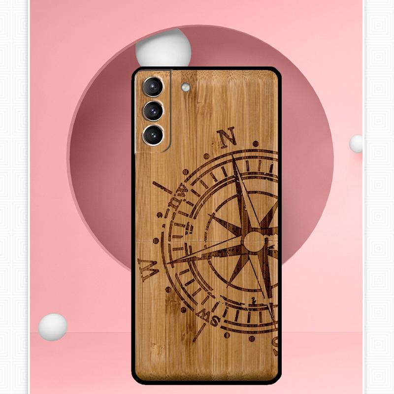 Natural Bamboo Wood Pattern Print Case For Samsung Galaxy S25 Ultra S20 S21 S22 S23 S24 Ultra S9 S10 Plus S25 FE Cover Funda