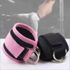 Double Cable Adjustable Ankle Straps Universal Size Padded Cuffs for Gym Home Leg Glute Workout for Adults