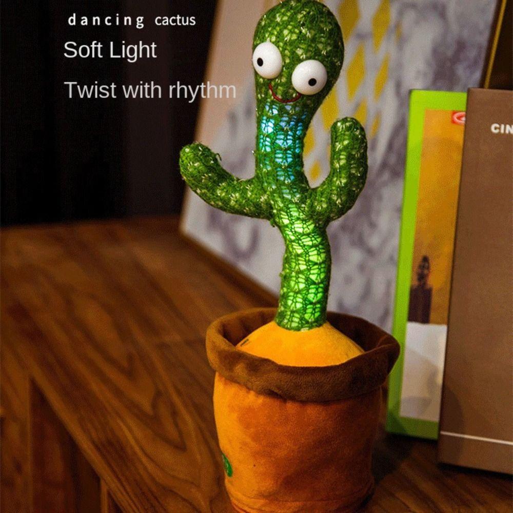 Dancing Cactus Electronic Dancer Toy Talking Dancing Plush Toys Electronic Dancer Cactus  Children