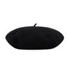 VARZAR Curvy Logo Wool Beret Black