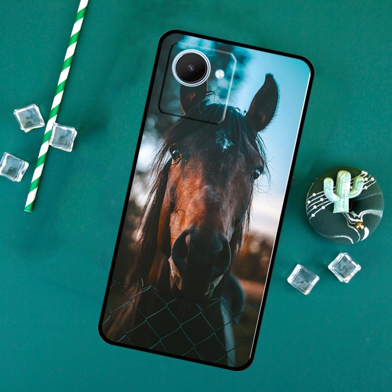 Horse Animal For Realme 11 9 10 12 Pro Plus C55 C53 C51 C33 C31 C30 C25s C21Y C15 GT3 GT5 GT Neo5 Case