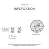 New 925 Silver Ear Jewelry Cats Dogs Cute Pets Design Stud Earrings Trendy Female Luxury Fine Engagement Wedding Earring