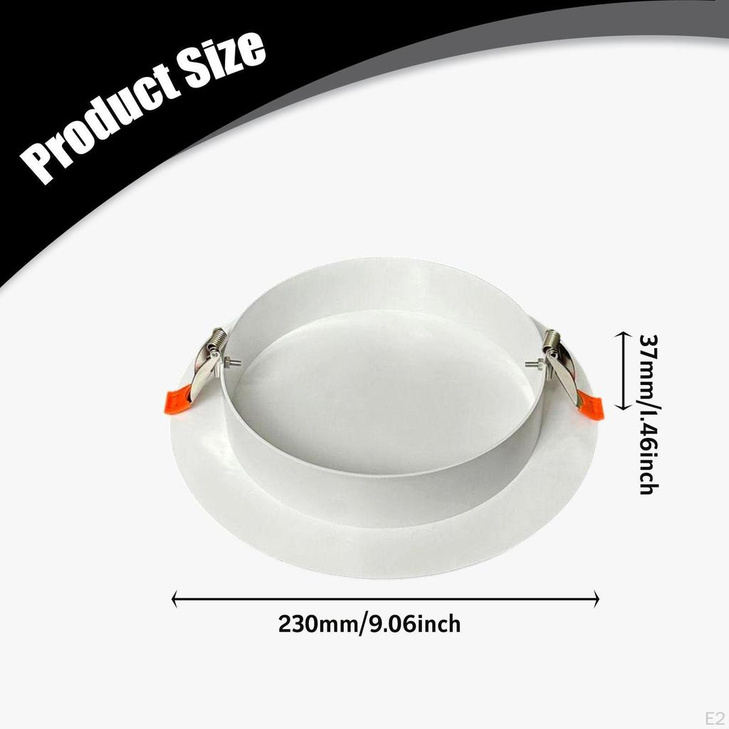 Spring Ceiling Cover Plate,Wall Hole Cover,with Buckle,Wall Mount Downlight Trim Decorative