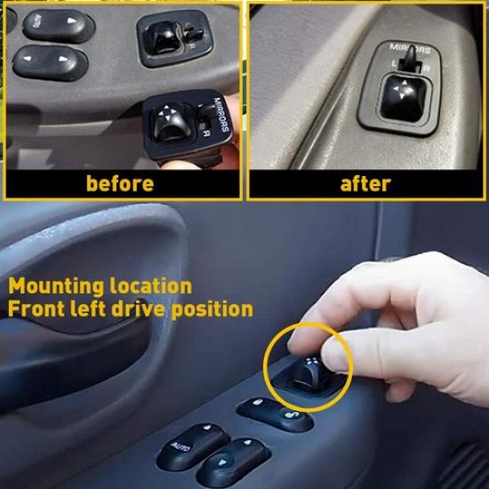 Power Mirror Switch For Ford 99-03 F150 Truck 98-99 Escort ZX2 F250 Truck EOOK
