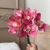 Magnolia Simulated Orchid Bouquet Real Touch Silk Fake Flower  Wedding Decoration