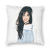 Singer Camila Cabello Pillowcase Printed Polyester Cushion Cover Decoration Pillow Case Cover Seater Zipper 18''