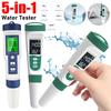 5in1 Water Quality Detection Pen Household Drinking Water Purity EC Meter High Accuracy TDS Meter 0-9990ppm Digital Water Tester