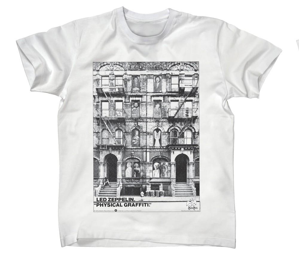 

Led Zeppelin Physical Graffiti T-Shirt White S M L XL 2XL NEW Unisex T-Shirt M