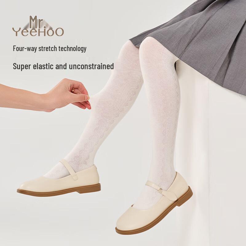 YEEHOO Girls' Antibacterial Thin Mesh Dance Tights