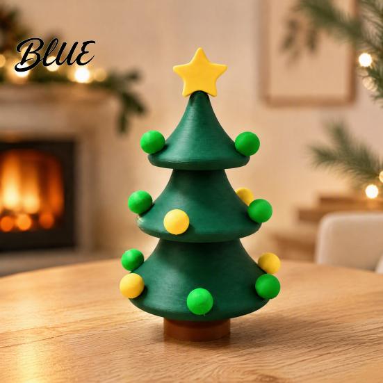 Christmas Tree Decor 3D Printed Dancing Tree, Rotating Twisted Unique Seasonal Gift Desk Toy, Mini Tabletop Decoration, Xmas
