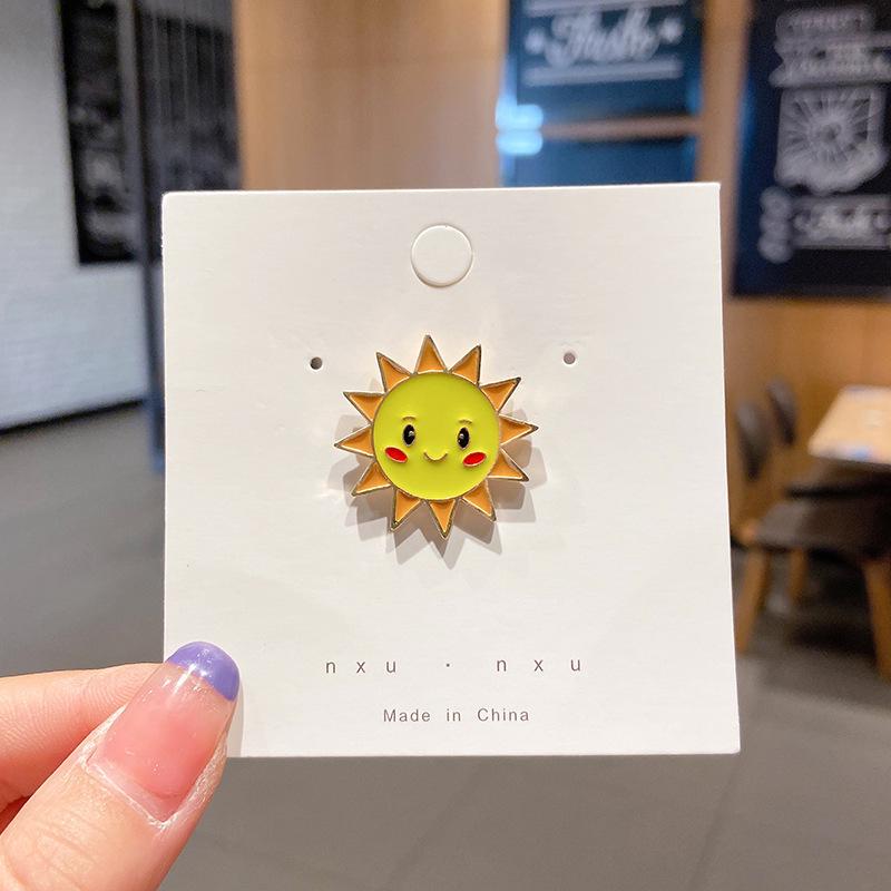 Trendy Japanese Cute Cartoon Brooch Pin - Small Fresh Female Badge Safety Pin Accessory