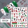 3D Christmas Nail Art Stickers: Snowflake, Reindeer & Santa Designs for Beautiful Nail Decorations