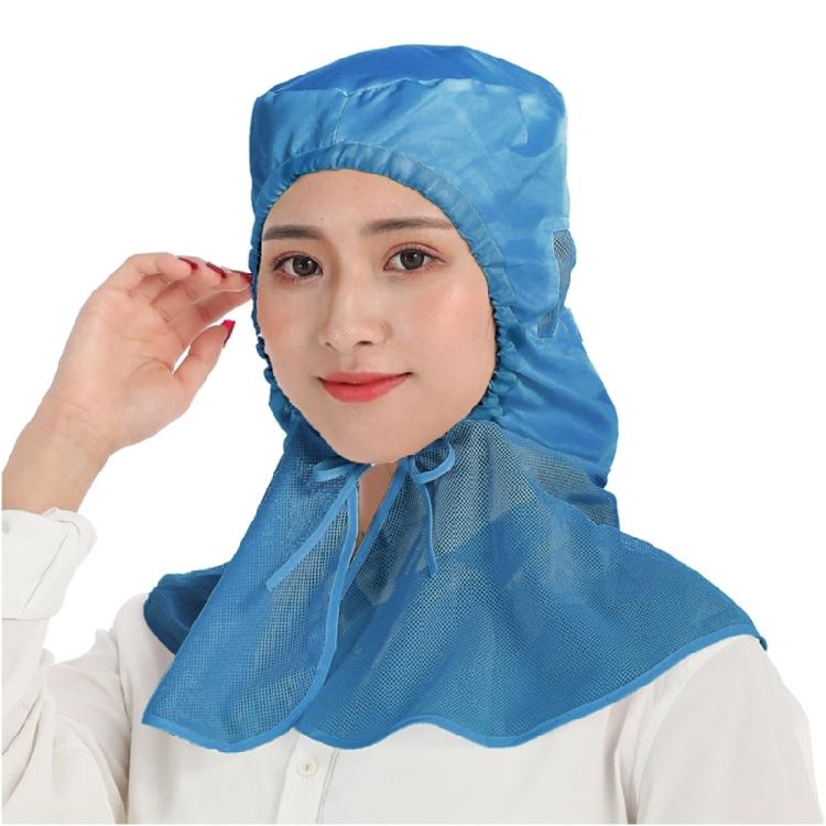 

Сітчаста кухарська шапка з захистом шиї, регульована сітчаста шапка для волосся для цеху харчової промисловості, унісекс, промислова пилозахисна шапка