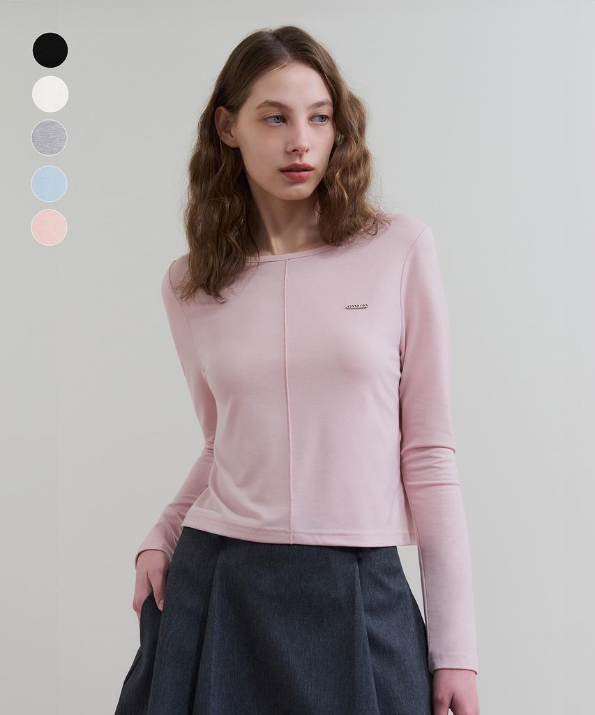 BASIKA Pintuck Long Sleeve T-Shirt_5 Colors