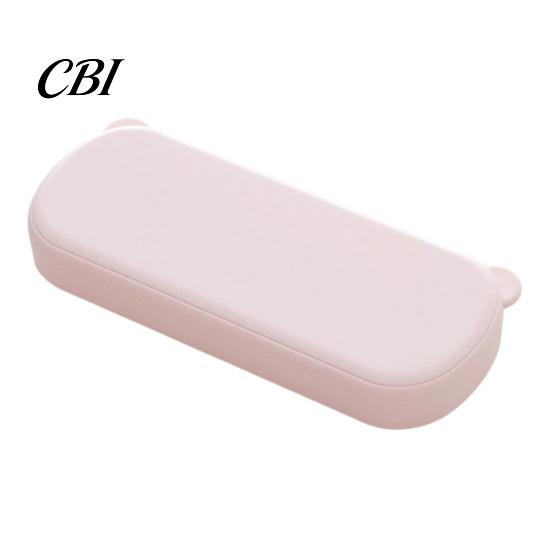 Compartment Pencil Holder Large Capacity Case with Compartments, Macaron Color Plastic Stationery Storage Box Box, Portable Student Pen Bag for School