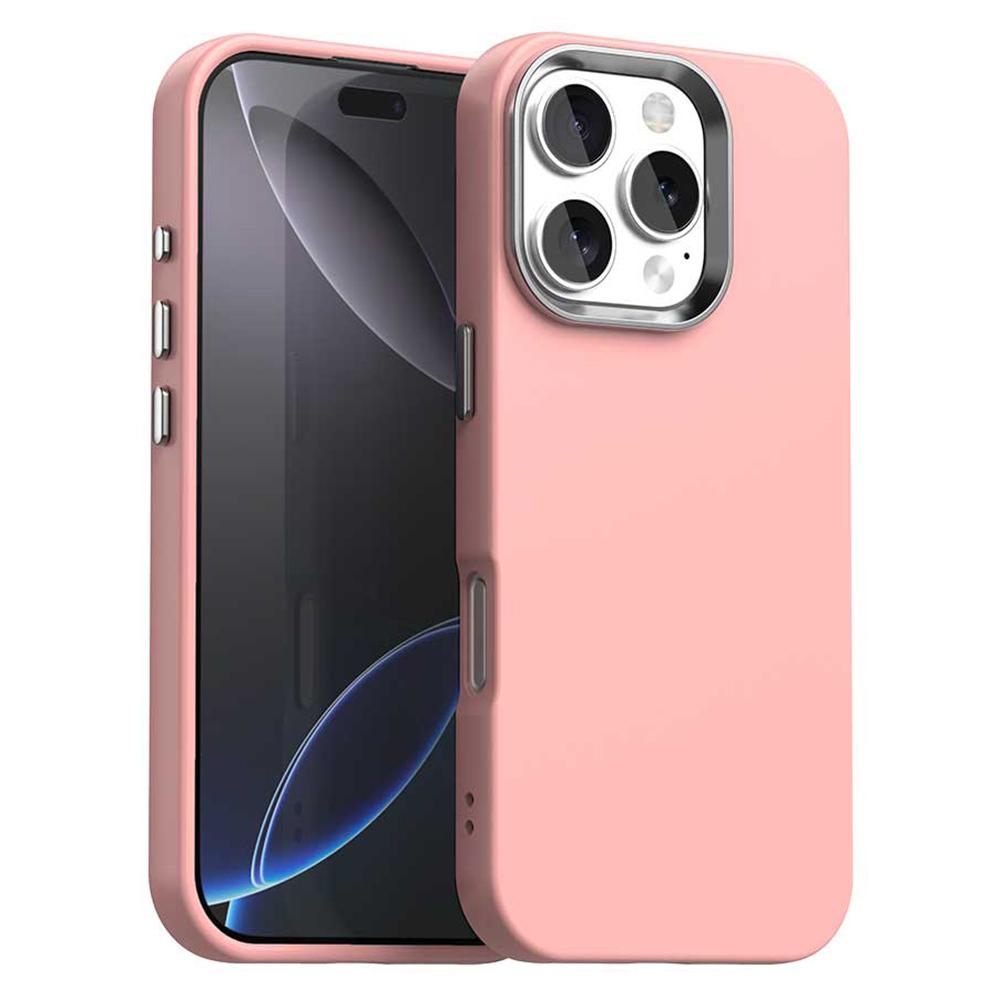 

For iPhone 16 Pro Case TPU+TPE Anti Drop Protection Phone Cover Pink