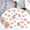 Pink Series Dried Rose Nail Art Accessories Pure Desire Rose Carving DIY Earrings Hair Clips Resin Nail Art Material Kit