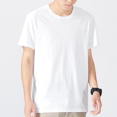 Solid Color  Cotton Men T Shirt Hip-Hop Cotton T-shirt O-neck Summer Male Causal Tshirts Fashion Loose Tees