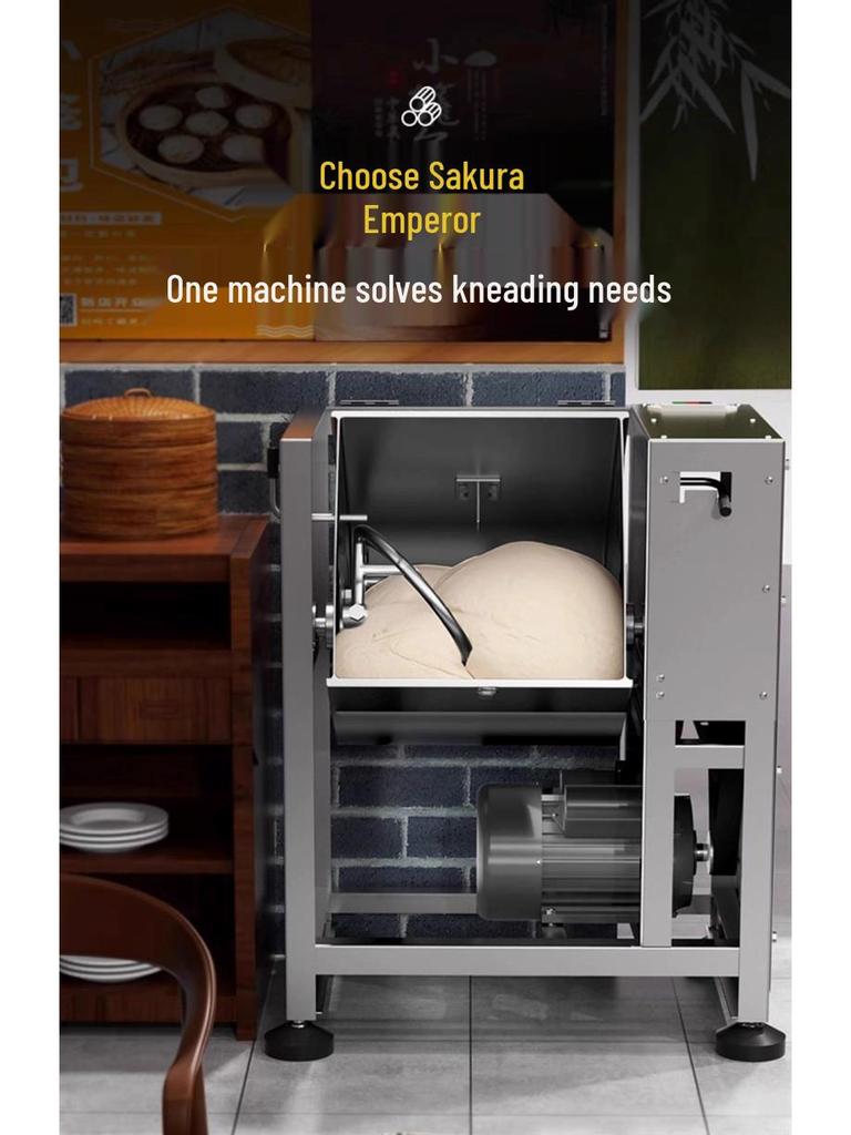 Stainless Steel Automatic Dough Mixer: 5-25 kg Capacity Kneading Machine.