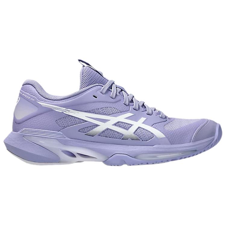 Asics Scarpe da Tennis Sportive Comode Solution Speed FF 4 in Pelle Sintetica Donna Sneaker Bluebell White 1042A307-500