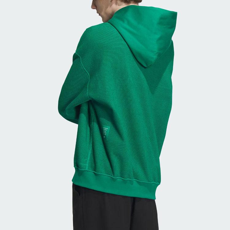 Adidas Reversible Hoodie With Letter Logo Print Unisex Hoodies Smoke-Green IZ1617