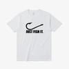 Funny Love Fishing Sporty T Shirt Men Women Just Fish It Funny T-Shirt Short Sleeves Hip Hop O-Neck Cotton T Shirt Oversized Tee