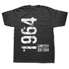 Vintage 1964 60th Birthday 60 Years Old Retro T Shirt Graphic Cotton Streetwear Short Sleeve Birthday Gifts Summer Style Tshirt