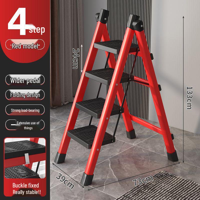 Portable Multi-Functional A-Frame Folding Ladder for Home and Engineering Use