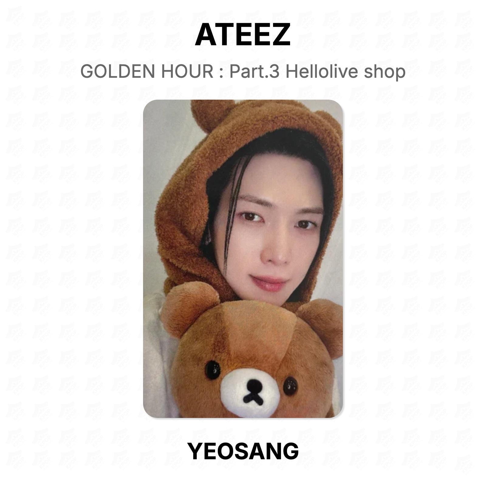 ЗОЛОТОЙ ЧАС ATEEZ : Часть 3 Магазин Hellolive Официальная фотокарточка YEOSANG 02