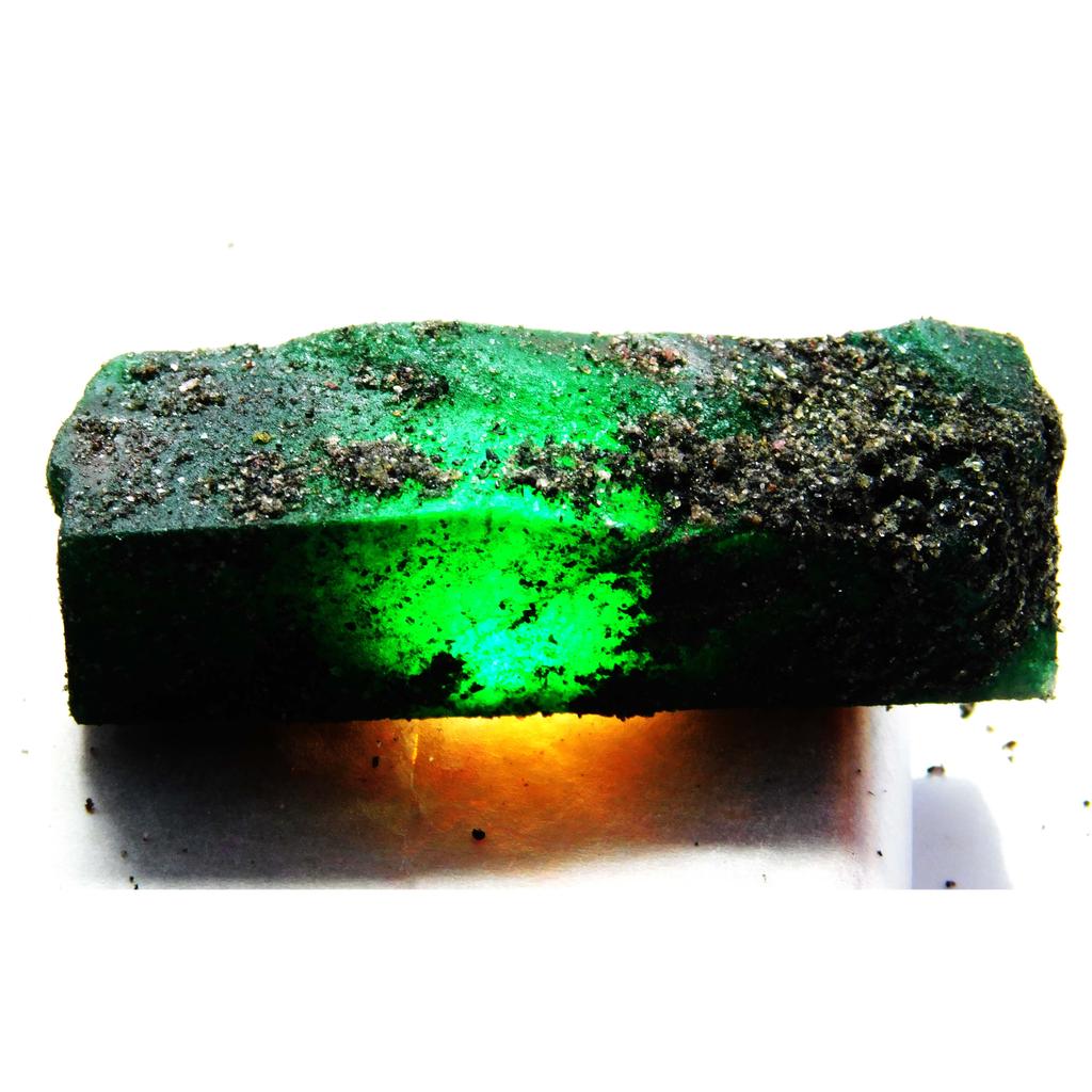 141.65 Carat Loose Gemstone   Green Emerald Natural Uncut Raw Rough