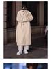 Men's Korean Style Thick Wool Over-the-Knee Trench Coat - Mid-Length, Warm, British Style Winter Jacket