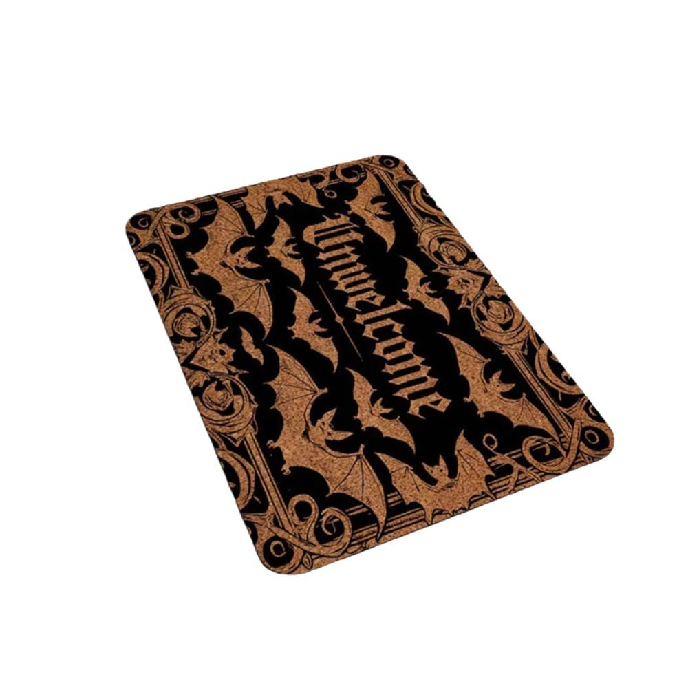 Crystal Velvet Halloween Unwelcome Floor Mat Gothic Style Decorative Door Mat Party