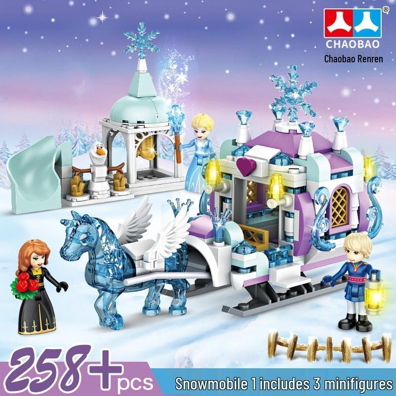 ChaoBao Ice & Snow Castle Sleigh Carriage Building Blocks - Compatible with LEGO, Ideal Gift for Girls