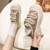 Fashion Women's Canvas Shoes Spring Autumn Round Toe High On Platform Black Ladies Footwear 39 Offers Daily Routine Cotton Sale Quality