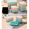 Silicone Ice DIY Cube Tray Transparent Lid Thickened Interlayer 38146 Grids Ice Cube