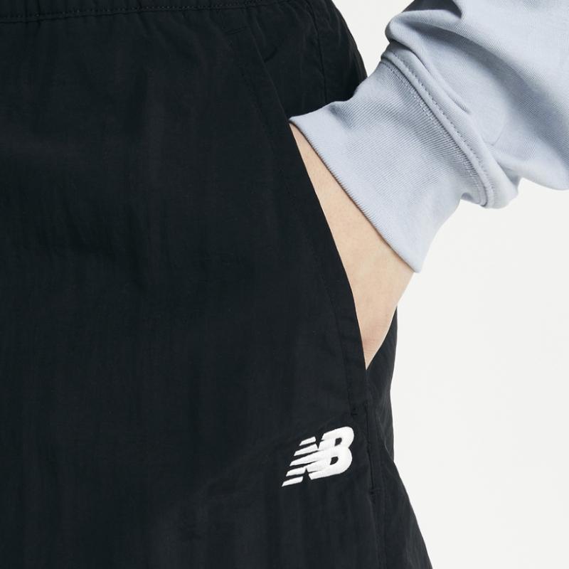 New Balance Nbnte11013 Uni Ess Heritage Woven Straight Pants Black